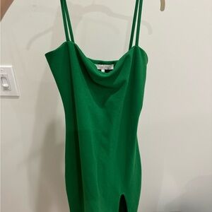 Olivaceous Green Midi Dress